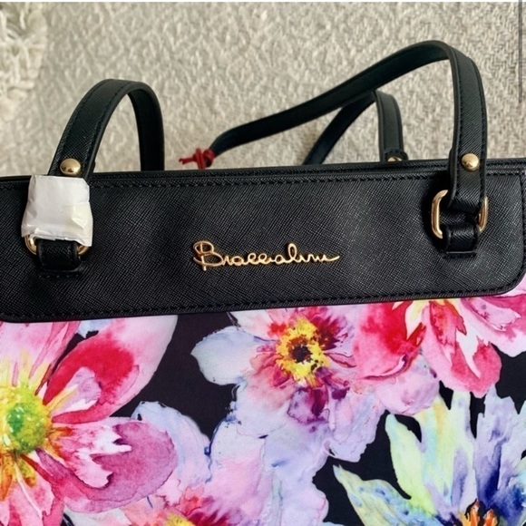 BRACCIALINI NWT & Dust Bag Floral Alessandra Pink Large Tote Bag - Picture 5 of 16
